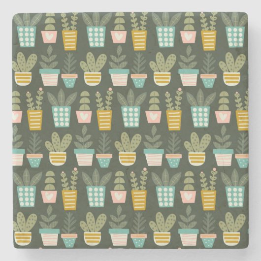 Succulent Plants ストーンコースター (正面)