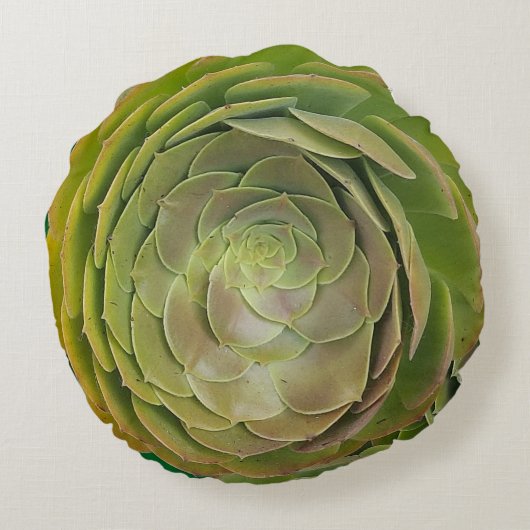 Succulent Rose Shape ラウンドクッション (裏面)