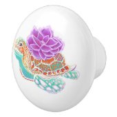 Succulent Sea Turtle Spirit Animal Ceramic Knob セラミックノブ (右)