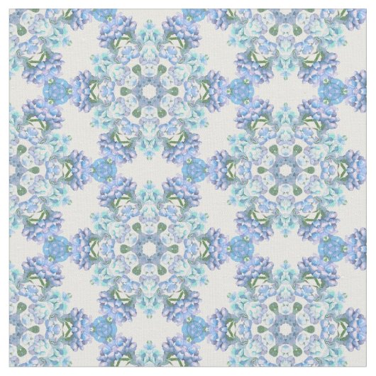 Succulent Snowflakes ファブリック (クローズアップ)