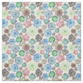 Succulentsのデザインの生地 ファブリック (見本)