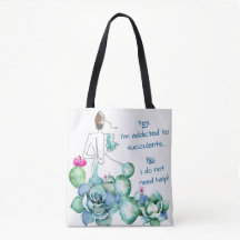 Succulentsのトートバックに熱中される