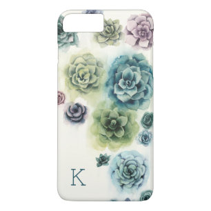 Succulentsのモノグラム の集り iPhone 8 plus/7 plusケース