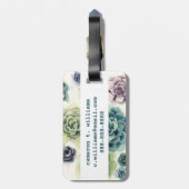 Succulentsの集り ラゲッジタグ (裏面縦)