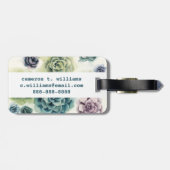 Succulentsの集り ラゲッジタグ (裏面横)