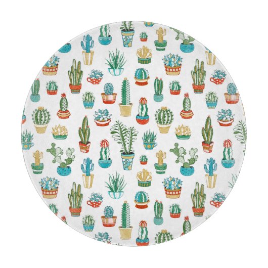 Succulentsパターン カッティングボード (正面)