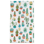 Succulentsパターン スモールペーパーバッグ (正面)