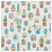Succulentsパターン ファブリック (クローズアップ)
