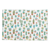 Succulentsパターン 枕カバー (裏面-左)