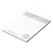 Succulents Art Pattern Custom ノートパッド (回転)