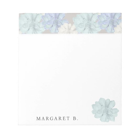 Succulents Art Pattern Custom ノートパッド (正面)