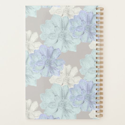 Succulents Art Pattern Planner プランナー手帳 (裏面)