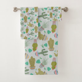 Succulents Bath Towel Set バスタオルセット