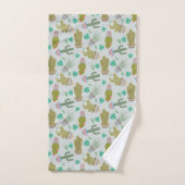 Succulents Bath Towel Set バスタオルセット (ハンドタオル)