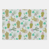 Succulents Gift Wrapping Paper ラッピングペーパーシート (正面2)