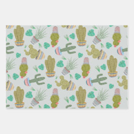 Succulents Gift Wrapping Paper ラッピングペーパーシート