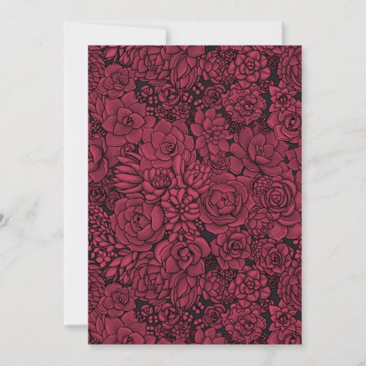Succulents in Viva Magenta- Color of the Year 2023 (正面)