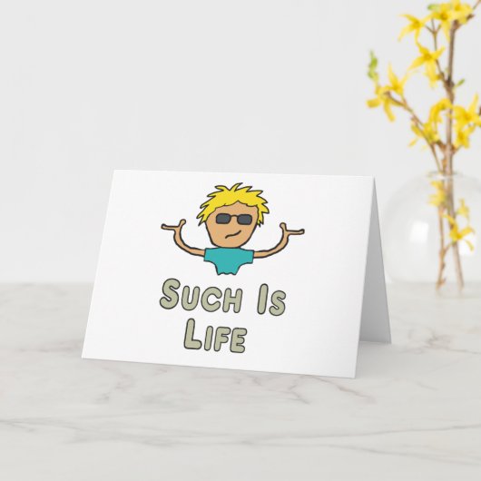 Such Is Life カード (黄色い花)