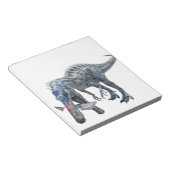 Suchomimus恐竜食べ物のサメ ノートパッド (アングル)