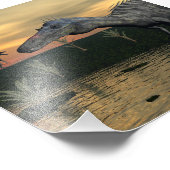 Suchomimus恐竜 – 3D 描写 フォトプリント (角)