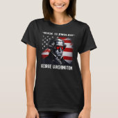 Suck It England Cool George Washington 4th of July Tシャツ (正面)