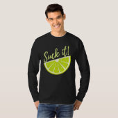 Suck It Mexican   Green Lime Slice  Lemon Tシャツ (正面フル)