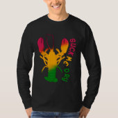Suck Me Dry Crawfish Retro  Mens Mardi Gras Tシャツ (正面)
