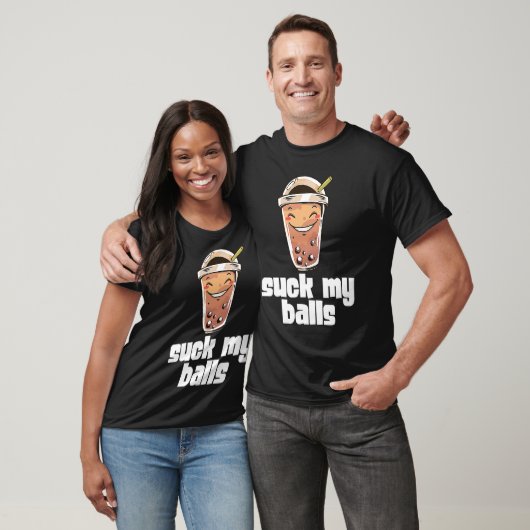 Suck My Balls Bubble Tea Boba Tapioca Pearl Drink  Tシャツ (ユニセックス)