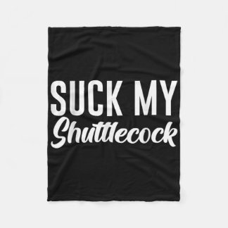 Suck My Shuttle フリースブランケット
