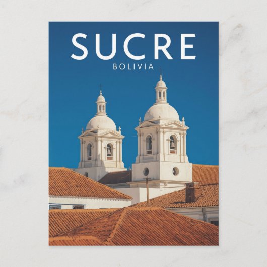 Sucre Bolivia White City Colonial Architecture ポストカード (正面)