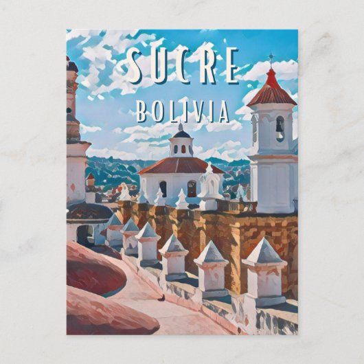 Sucre : Capitale culturelle de la Bolivie ポストカード (正面)