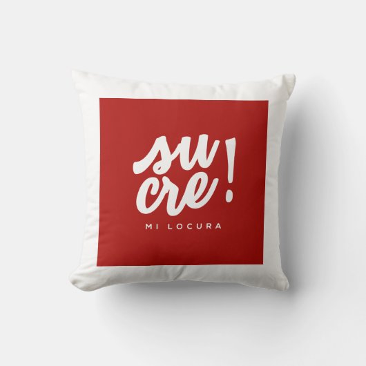 Sucre mi locura クッション (正面)