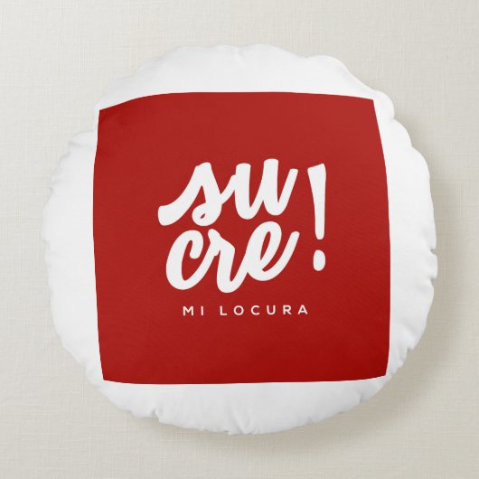 Sucre mi locura ラウンドクッション (正面)