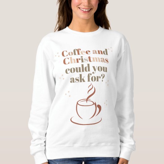 Sudadera Amantes del Café y la Navidad スウェットシャツ (正面)