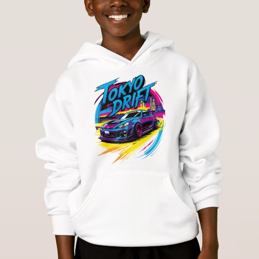 Sudadera con capucha de niños Tokyo Drift (正面)