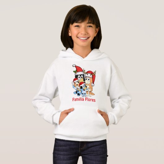 Sudadera con capucha para niña Navideña (正面フル)