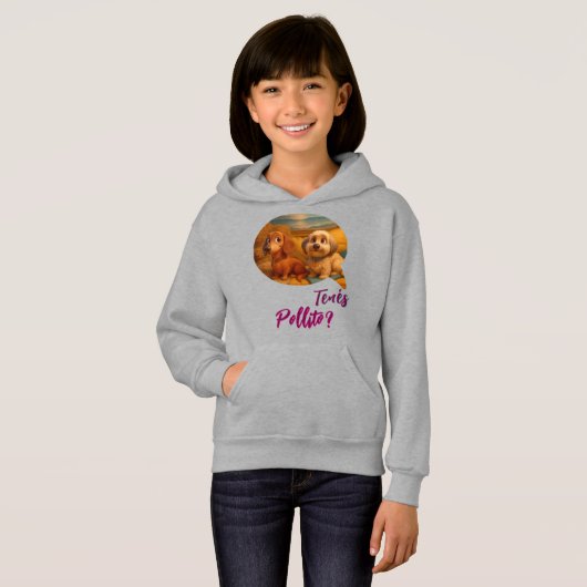 Sudadera con Capucha Perritas Hermanas Aventureras (正面フル)