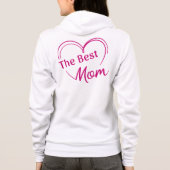 Sudadera con capucha y cremallera The Best Mom パーカ (裏面)