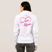 Sudadera con capucha y cremallera The Best Mom パーカ (裏面フル)