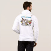 Sudadera con cierre para hombres JP y amigos  パーカ (裏面フル)