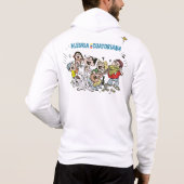 Sudadera con cierre para hombres JP y amigos  パーカ (裏面)