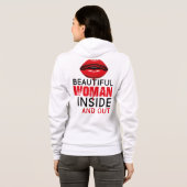 Sudadera con cremallera Beautiful Woman パーカ (裏面フル)