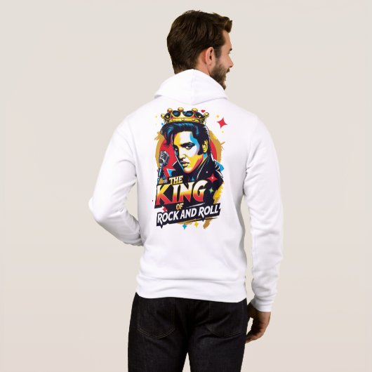 Sudadera con cremallera The King of Rock and Roll パーカ (裏面フル)