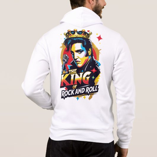 Sudadera con cremallera The King of Rock and Roll パーカ (裏面)