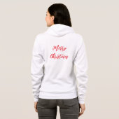 Sudadera con Peluche de navidad y Merry Christmas パーカ (裏面フル)