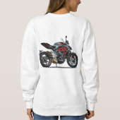Sudadera Cool Biker y Gafas スウェットシャツ (裏面)