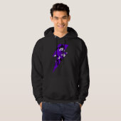 Sudadera cool rayo camuflaje Violeta パーカ (正面フル)