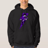 Sudadera cool rayo camuflaje Violeta パーカ (正面)