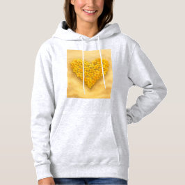 sudadera corazón de flores en la arena  パーカ