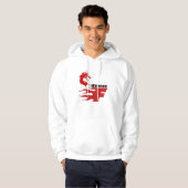 sudadera de fitness con llamas de fuego y dragón パーカ (正面フル)